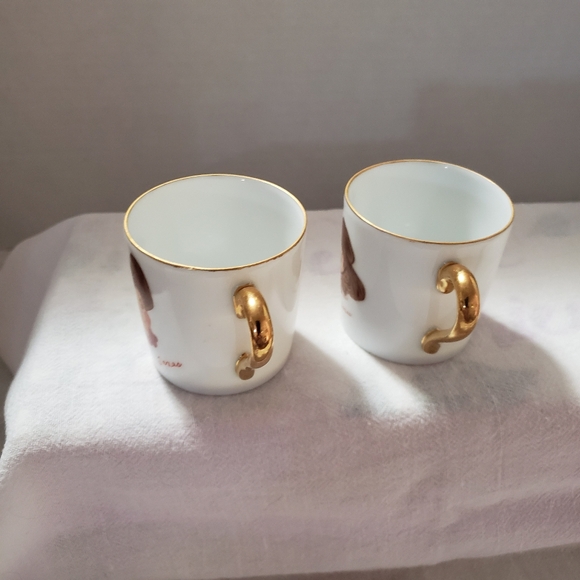 Super Cute Little Porcelain Mugs With a Boy and Girl in Western Wear from Texas - Picture 5 of 7